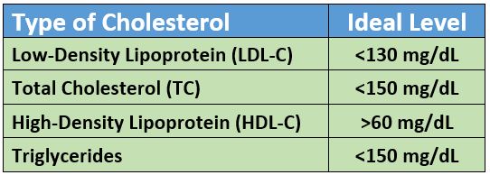 Healthy Cholesterol Levels